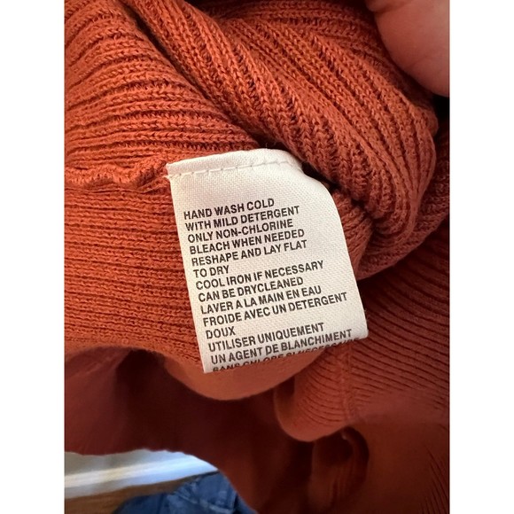 Tommy Bahama pullover v neck Sweater size XL orange‎ rust color - Picture 4 of 4